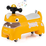 Coche deslizante andador para niños pequeños con luces y música