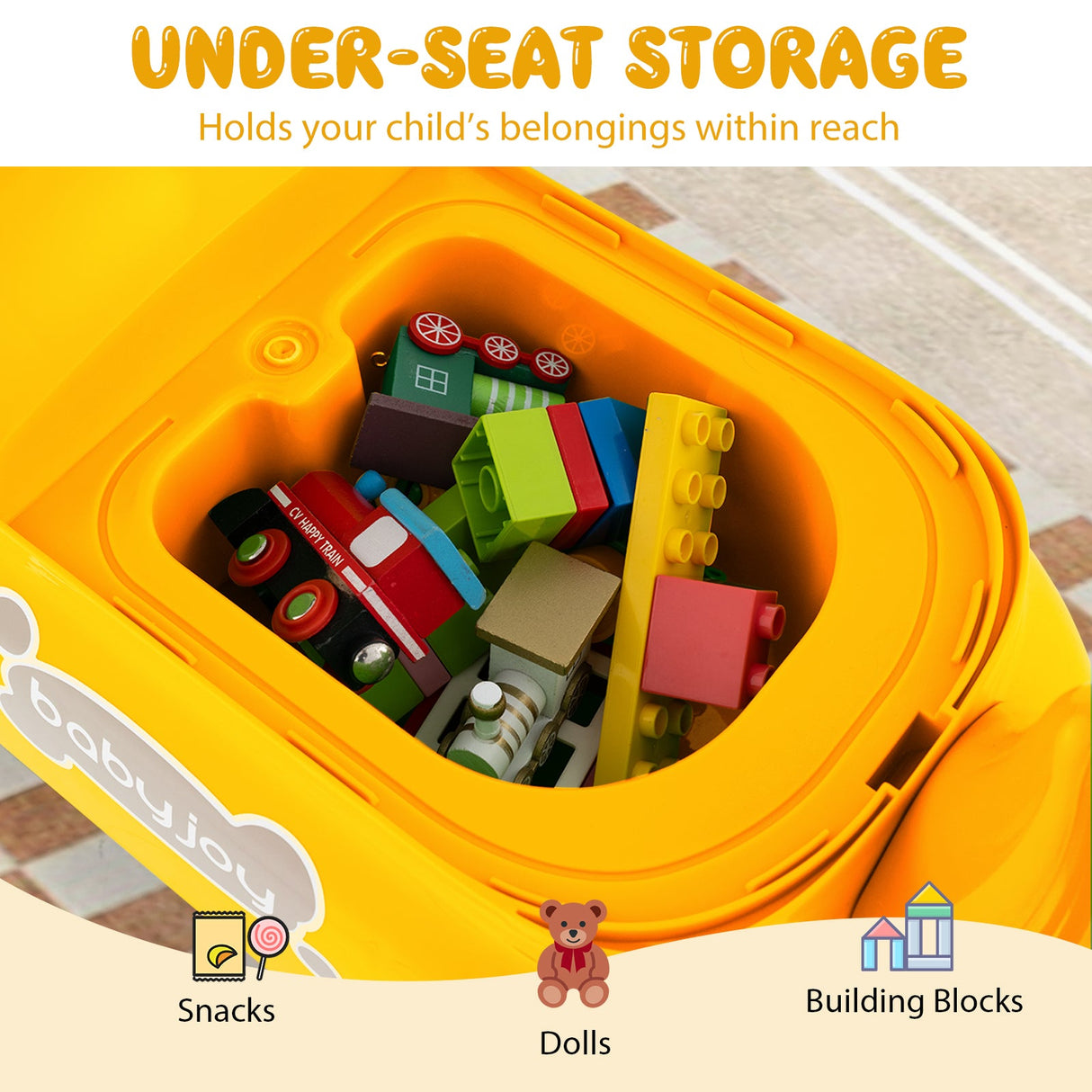 Coche deslizante andador para niños pequeños con luces y música