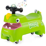Coche deslizante andador para niños pequeños con luces y música