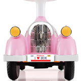 Coche clásico deslizante para niños pequeños con bocina y faro LED