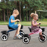 Triciclo para niños pequeños con asiento ajustable y cestas de almacenamiento para edades de 1.5 a 5 años