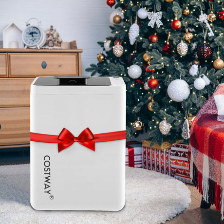 Cubo calentador de toallas grande de 23 l con temporizador y protección contra sobrecalentamiento - Blanco