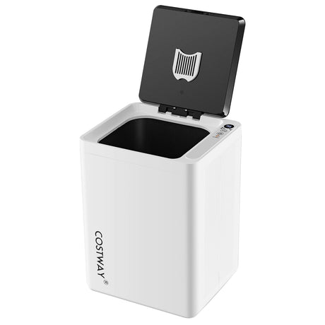 Cubo calentador de toallas grande de 23 l con temporizador y protección contra sobrecalentamiento - Blanco