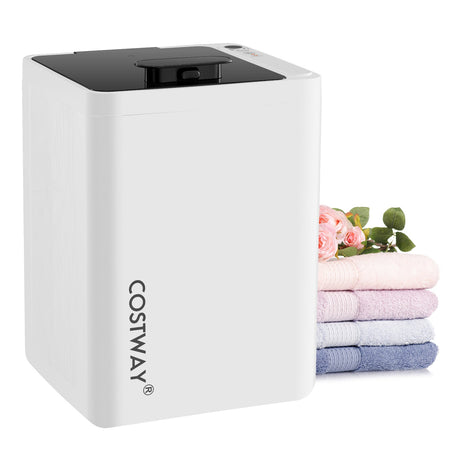 Cubo calentador de toallas grande de 23 l con temporizador y protección contra sobrecalentamiento - Blanco