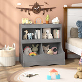 Organizador de almacenamiento de juguetes Estantería infantil de 4 cubículos para juguetes y libros