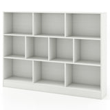 41 inches Wooden Toy Storage Organizer with 10 Cubes for Classroom Daycare Nursery Kindergarten