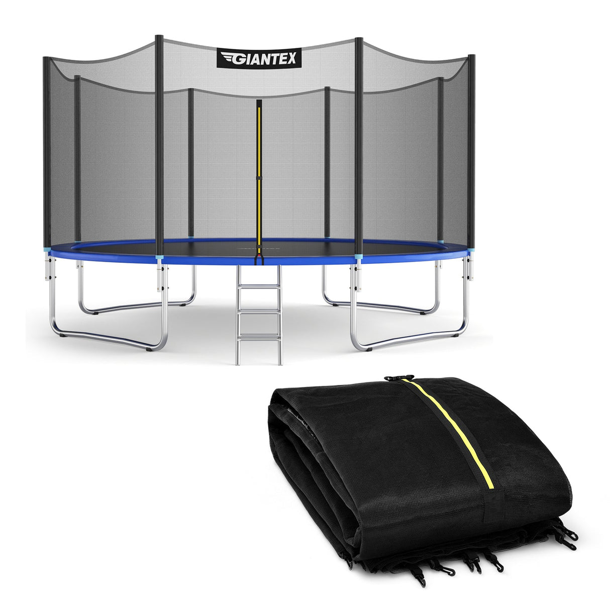 Red de protección de repuesto para trampolín con cremallera
