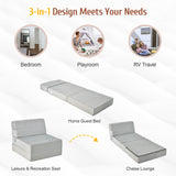 Sillón Cama Plegable Convertible de Tres Pliegues