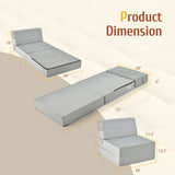Sillón Cama Plegable Convertible de Tres Pliegues