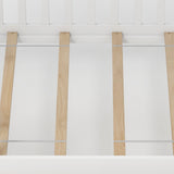 Cama Twin con 2 Cajones de Almacenamiento y Techo & Barandales de Valla