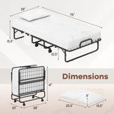 ¡Almohada de $29 gratis con la compra de una cama! Cama plegable tamaño twin con colchón de 5 pulgadas