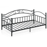 Twin Size Metal Daybed Frame with Headboard for Bedroom