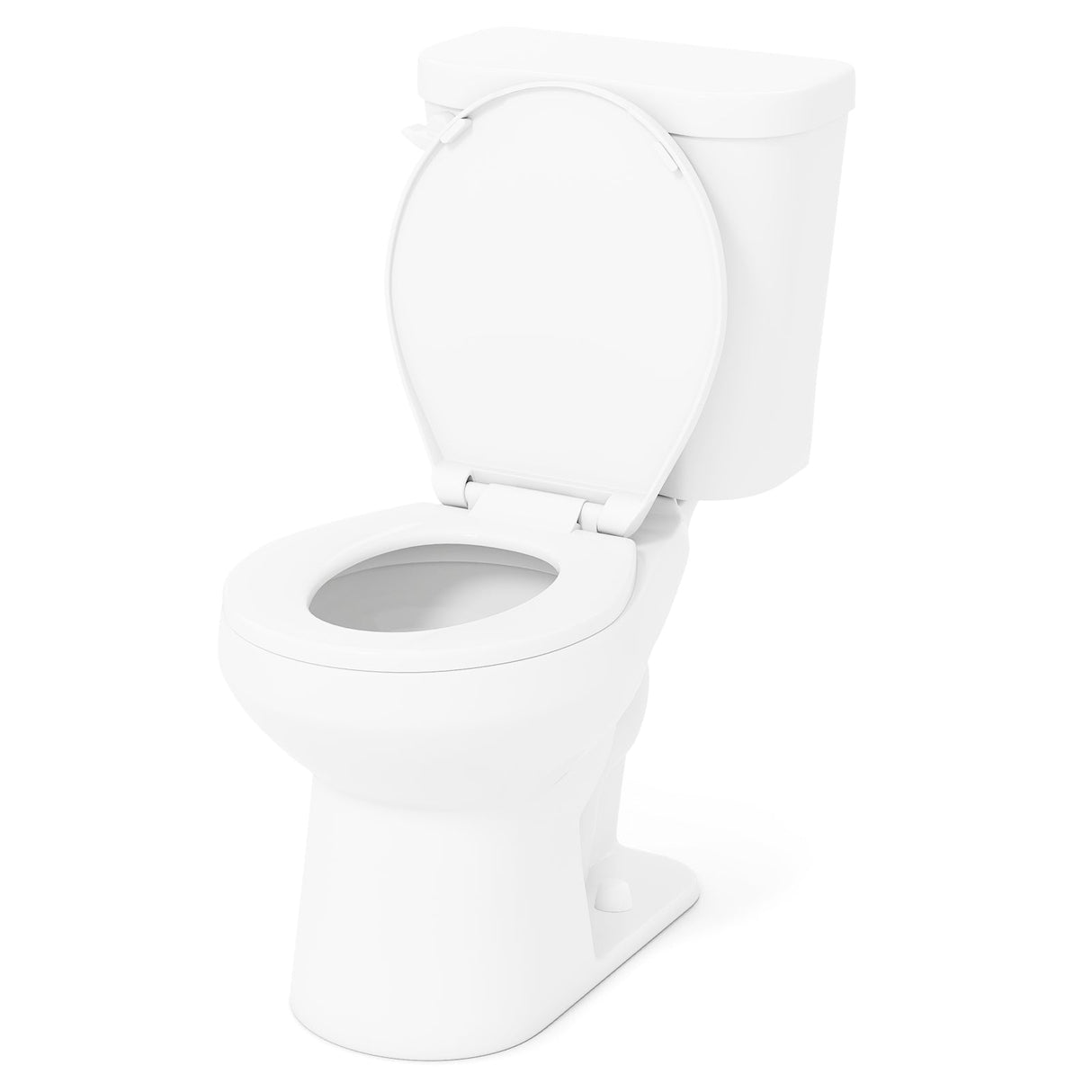 Inodoro redondo de dos piezas con asiento de 17.5 pulgadas de altura cómoda ADA