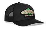 Believe Trucker Hat  |  Black Alien UAP Snapback