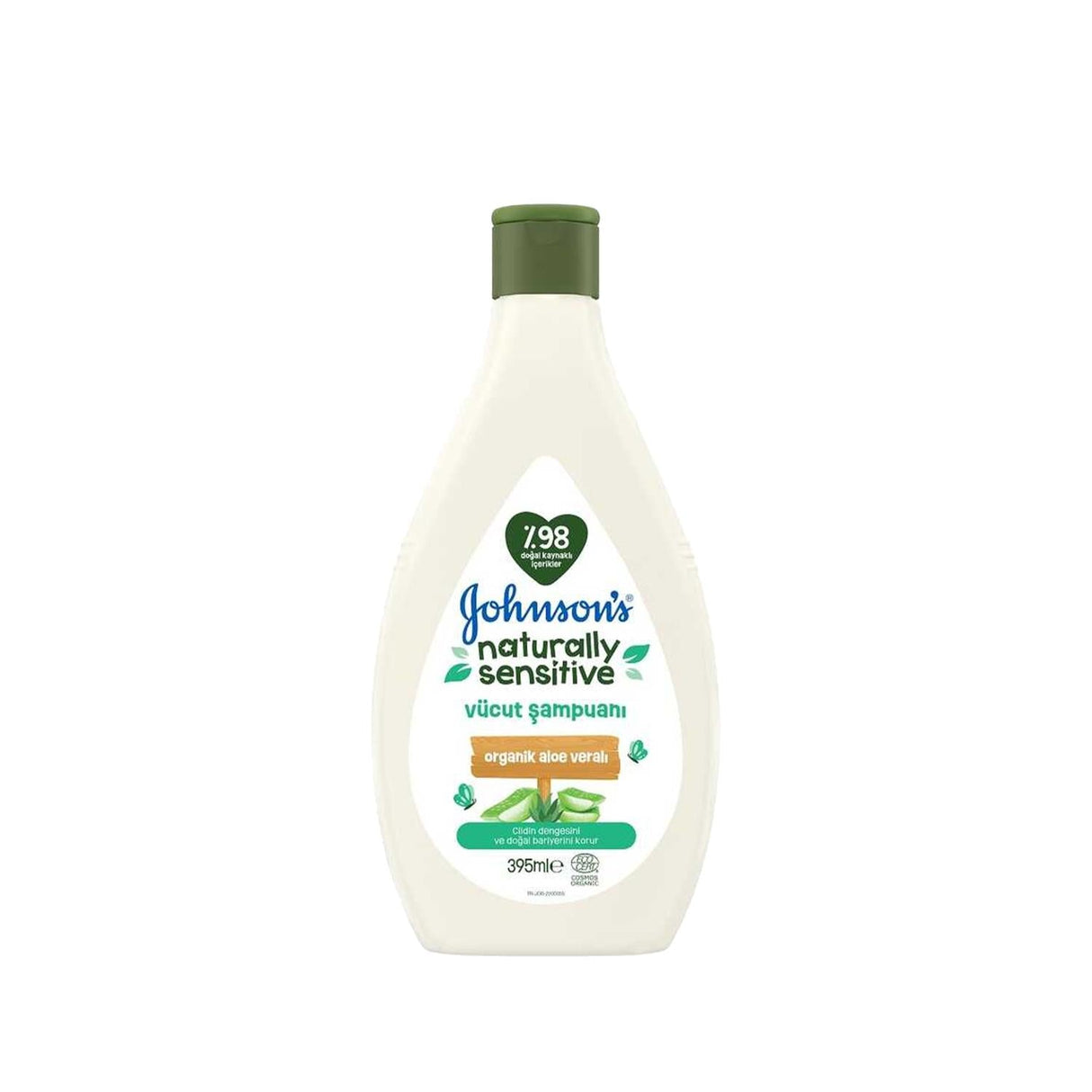 Johnson's Baby Naturally Sensitive Baby Body Wash - Gentle, Hypoallergenic, and Natural Ingredients for Sensitive Skin - 13.36 fl oz