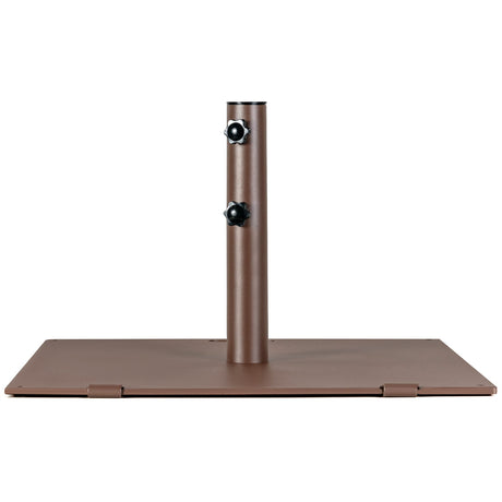 Base para Sombrilla de Patio Cuadrada de 24 Pulgadas y 50 Libras de Peso