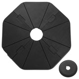 Base de parasol rellenable de 4 piezas para jardín o piscina