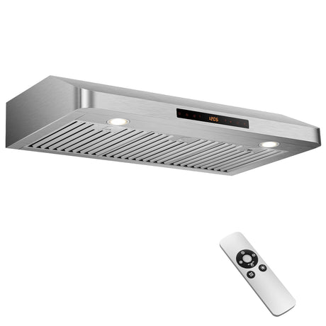 Campana extractora de 35.5/29.5 pulgadas para debajo del gabinete, 900 CFM, ventilación de cocina con 4 velocidades de ventilador