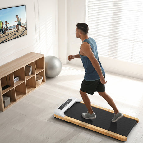 Cinta de correr debajo del escritorio con control remoto y pantalla LED para oficina en casa