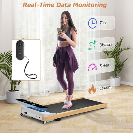 Cinta de correr debajo del escritorio con control remoto y pantalla LED para oficina en casa