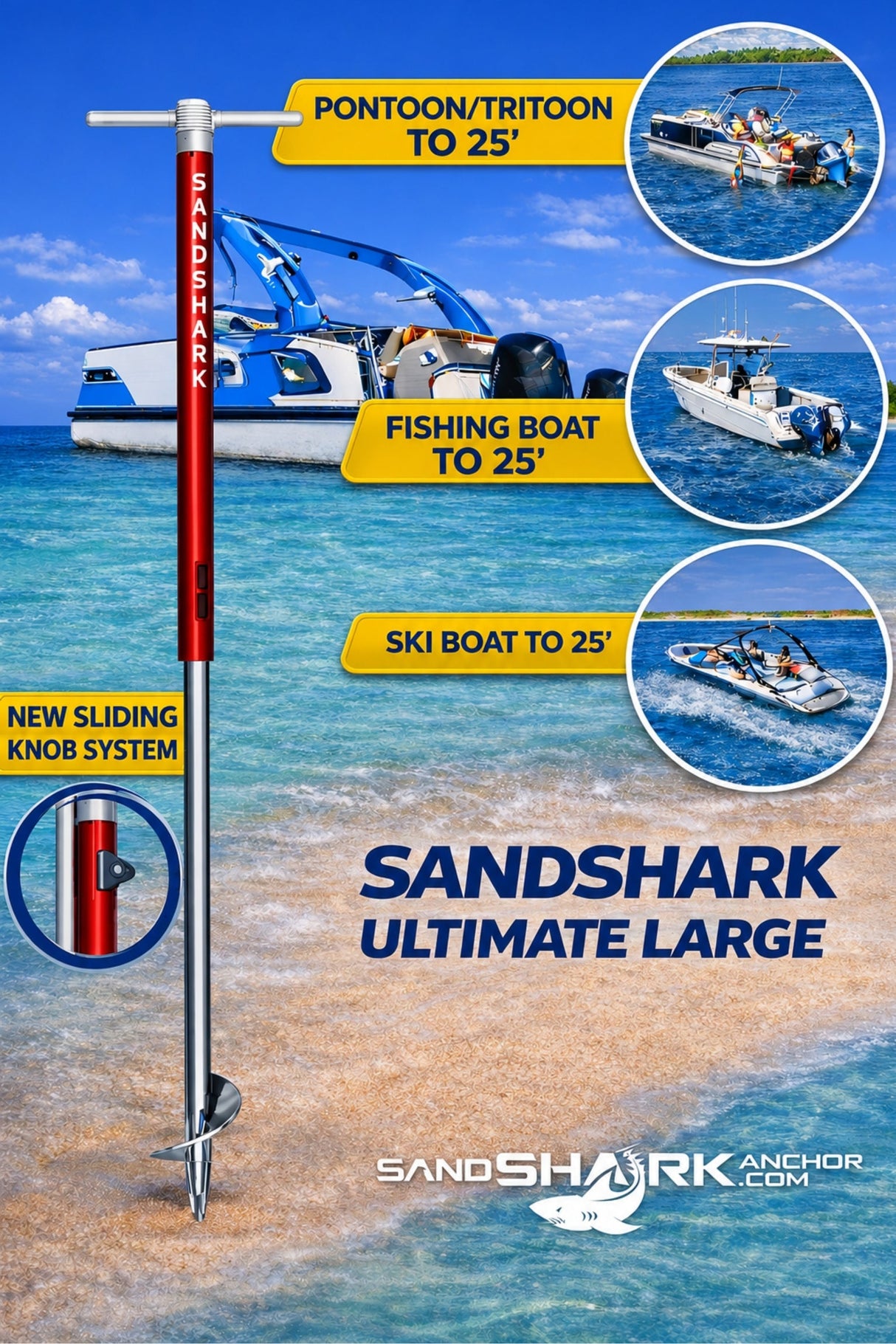 Ultimate Large - Hélice de primera calidad para barcos y pontones, de acero inoxidable (29"-48", caja)
