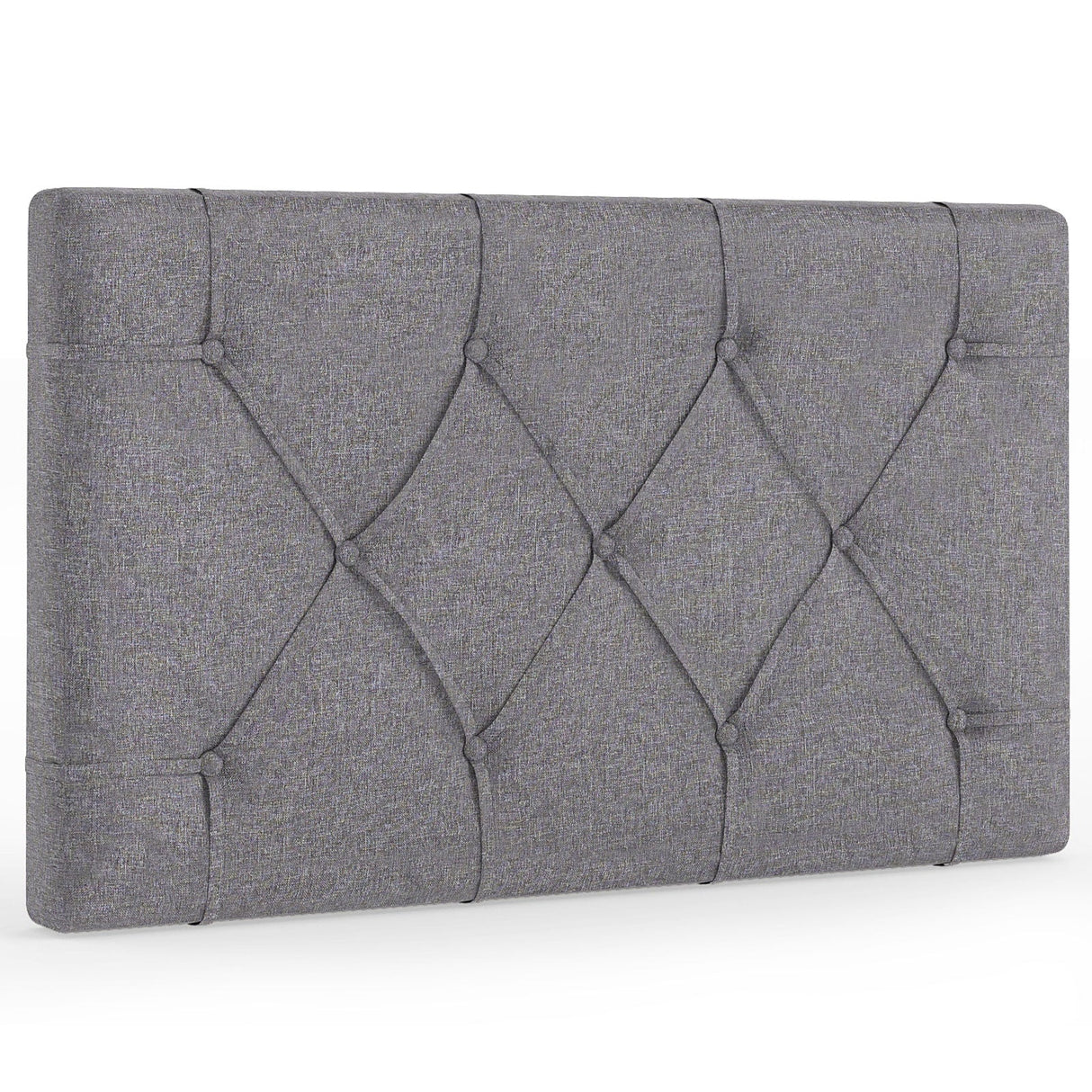 Cabecero tapizado para cama individual con tapicería de tela