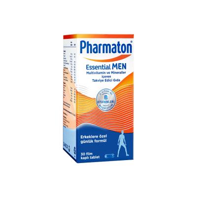 Pharmaton Essential Men Dietary Supplement for Men - Multivitamin with Vitamins A, B, C, D, E and Minerals - 30 Tablets