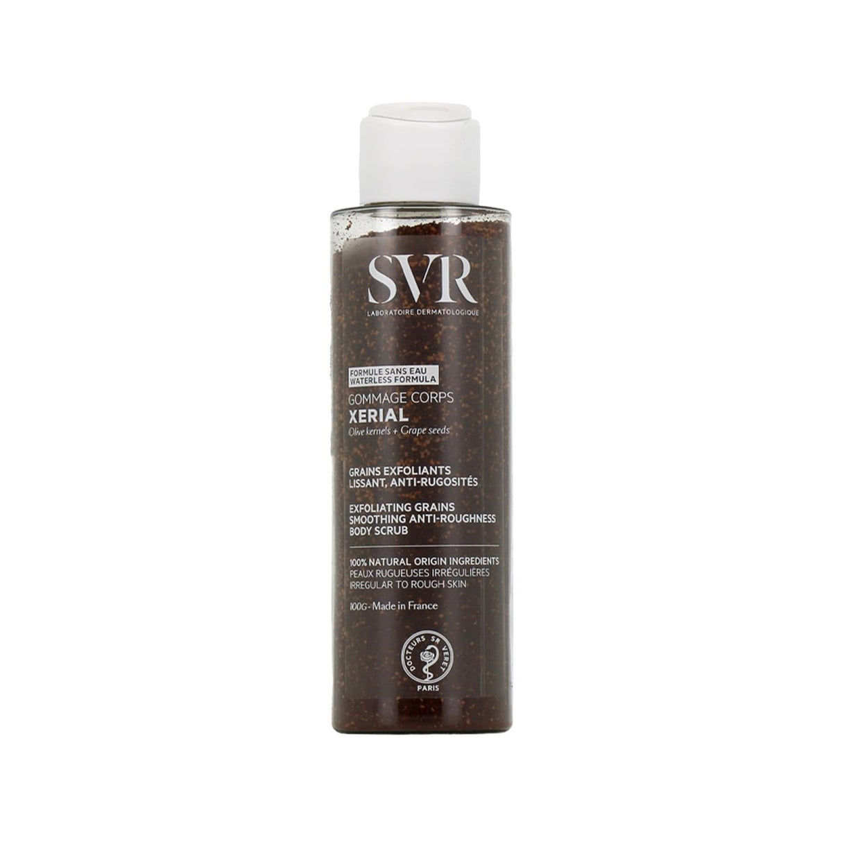 SVR Xerial Body Scrub: Exfoliating & Skin Smoothing Treatment | Gentle Body Exfoliation for Improved Texture & Radiance - 100g