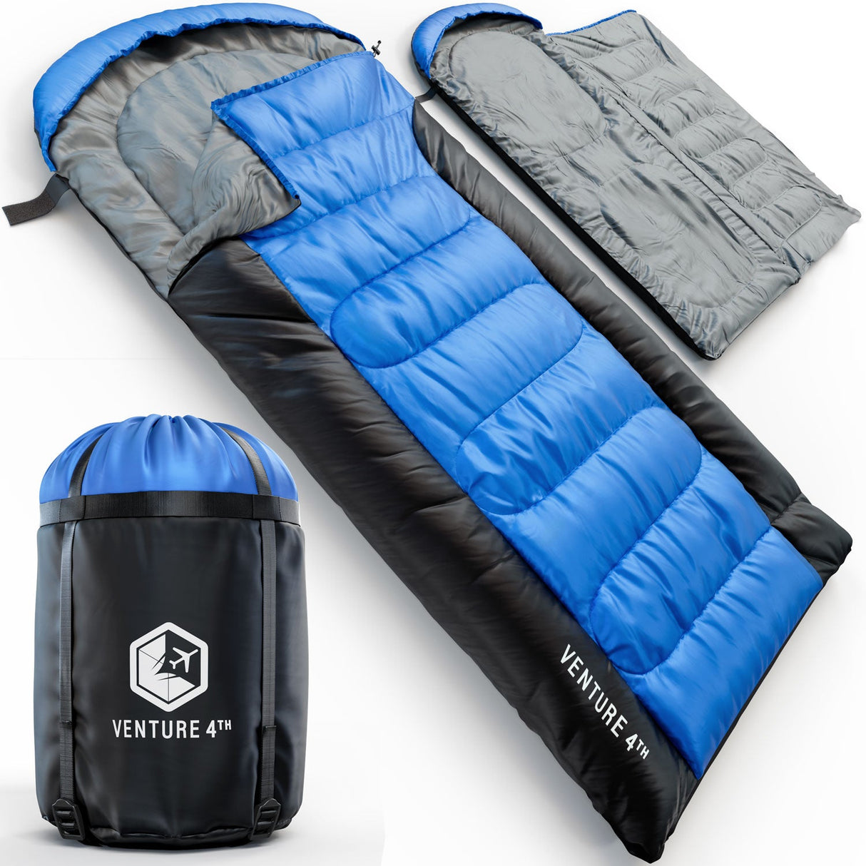Saco de dormir XXL para campistas grandes y altos