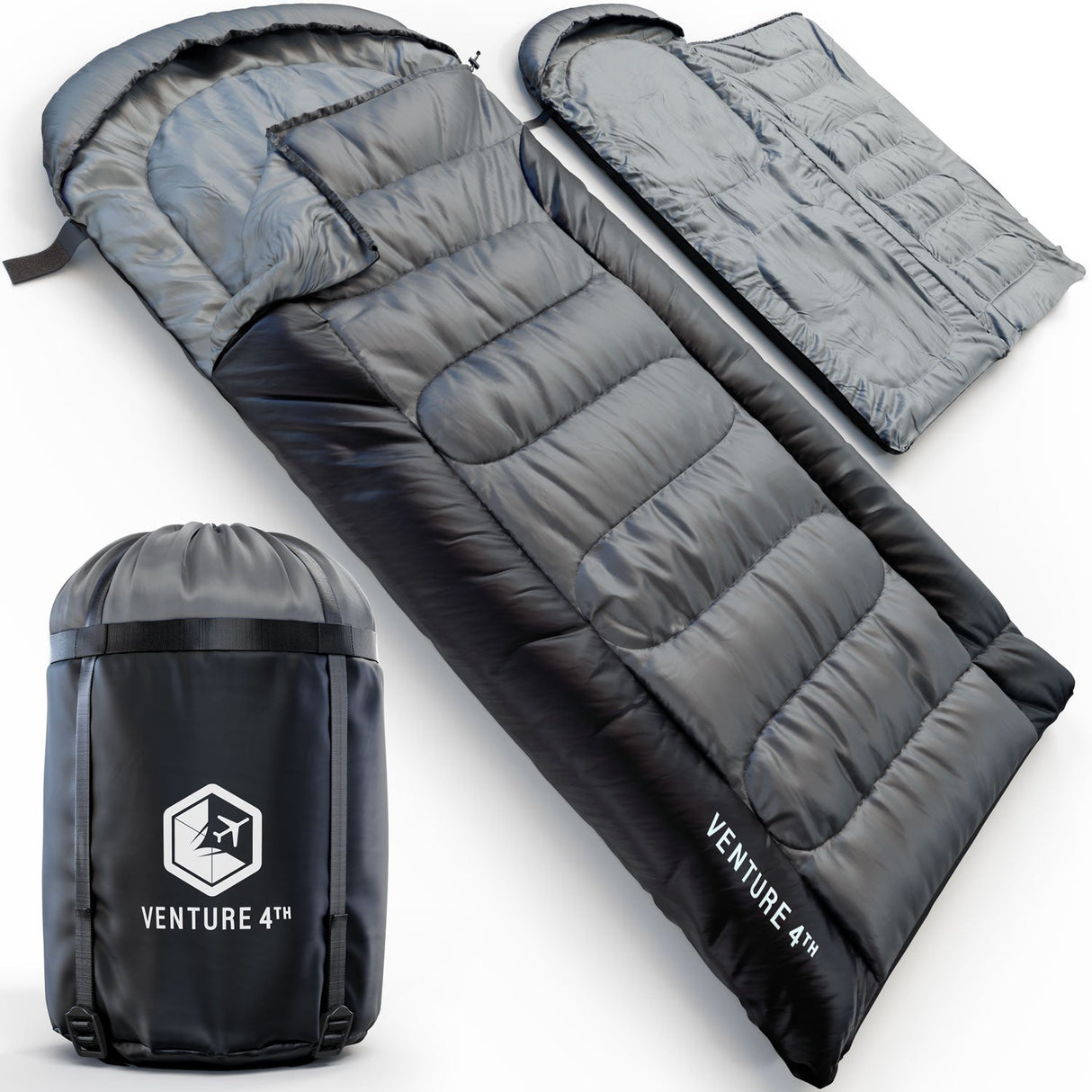 Saco de dormir XXL para campistas grandes y altos