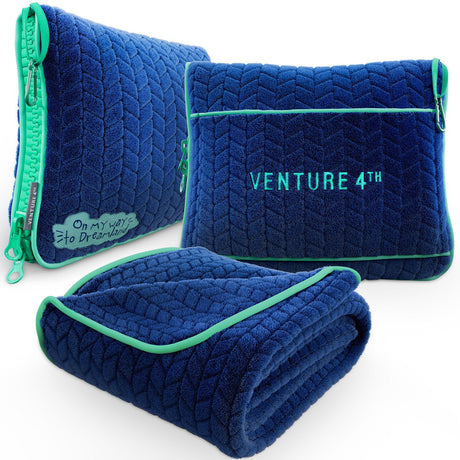 Manta y almohada de viaje