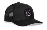 Virginia Trucker Hat  |  Black VIR X Snapback