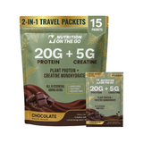 2-in-1 Vegan Protein + Creatine Travel Packets