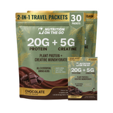 2-in-1 Vegan Protein + Creatine Travel Packets