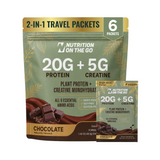 2-in-1 Vegan Protein + Creatine Travel Packets