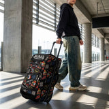 Jax Black 28" Checked Rolling Duffel