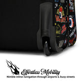 Jax Black 28" Checked Rolling Duffel