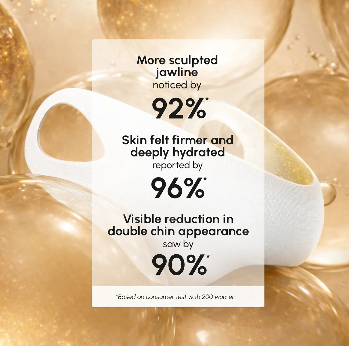Mascarilla lifting facial V-Line oro 24K 20 unidades