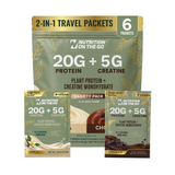 2-in-1 Vegan Protein + Creatine Travel Packets