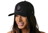 Vermont Trucker Hat  |  Black VER X Snapback