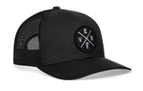 Vermont Trucker Hat  |  Black VER X Snapback