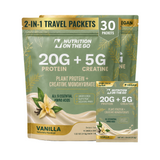 2-in-1 Vegan Protein + Creatine Travel Packets