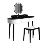 Tocador de Maquillaje con Espejo LED y 3 Cajones Espaciosos