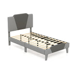 Base de cama tapizada de terciopelo Full/Queen/Twin con cabecero alto