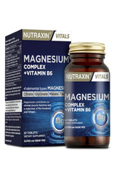 Nutraxin Magnesium Complex 60 Tablet - Comprehensive Magnesium Supplement with Vitamin B6