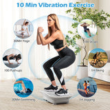 Vibration Plate Exercise Machine for Lymphatic Drainage and Weight Loss with 10 Speed Intensities