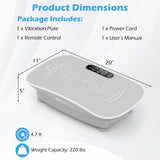 Vibration Plate Exercise Machine for Lymphatic Drainage and Weight Loss with 10 Speed Intensities