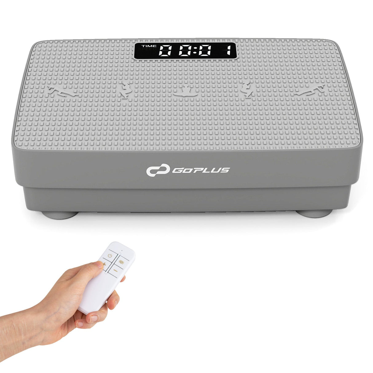 Máquina de ejercicios con plataforma vibratoria, sensor de gravedad y control remoto para gimnasio en casa