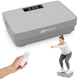 Máquina de ejercicios con plataforma vibratoria, sensor de gravedad y control remoto para gimnasio en casa