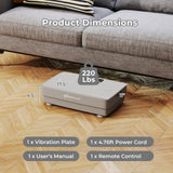 Máquina de ejercicios con plataforma vibratoria, sensor de gravedad y control remoto para gimnasio en casa